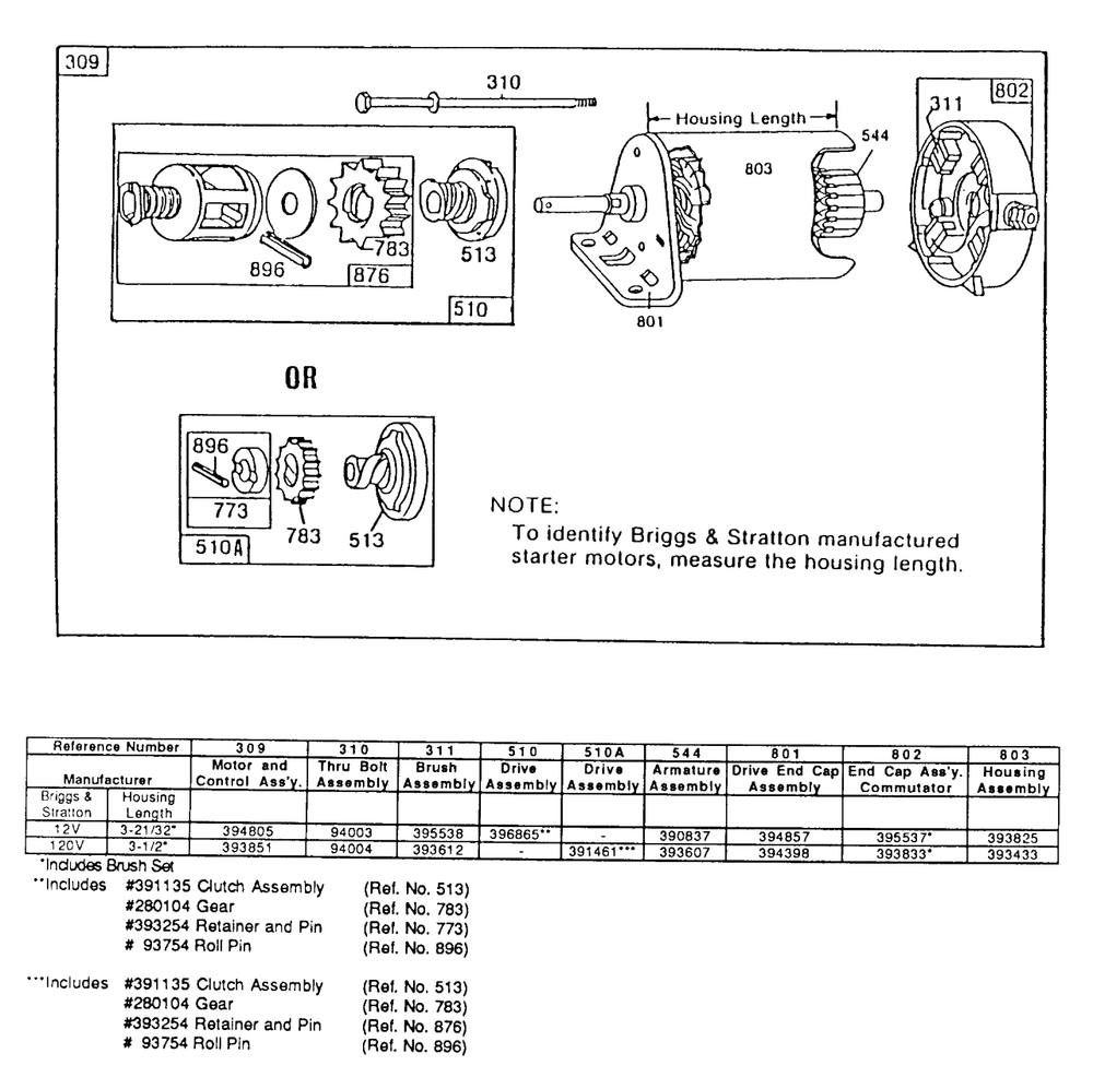 Electric Starter And Chart Diagram and Parts List for 191702-2182-XX  Briggs and Stratton Engine